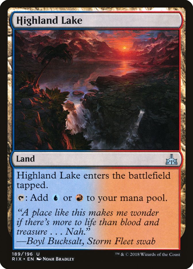 Highland Lake [Rivals of Ixalan] - The Mythic Store | 24h Order Processing