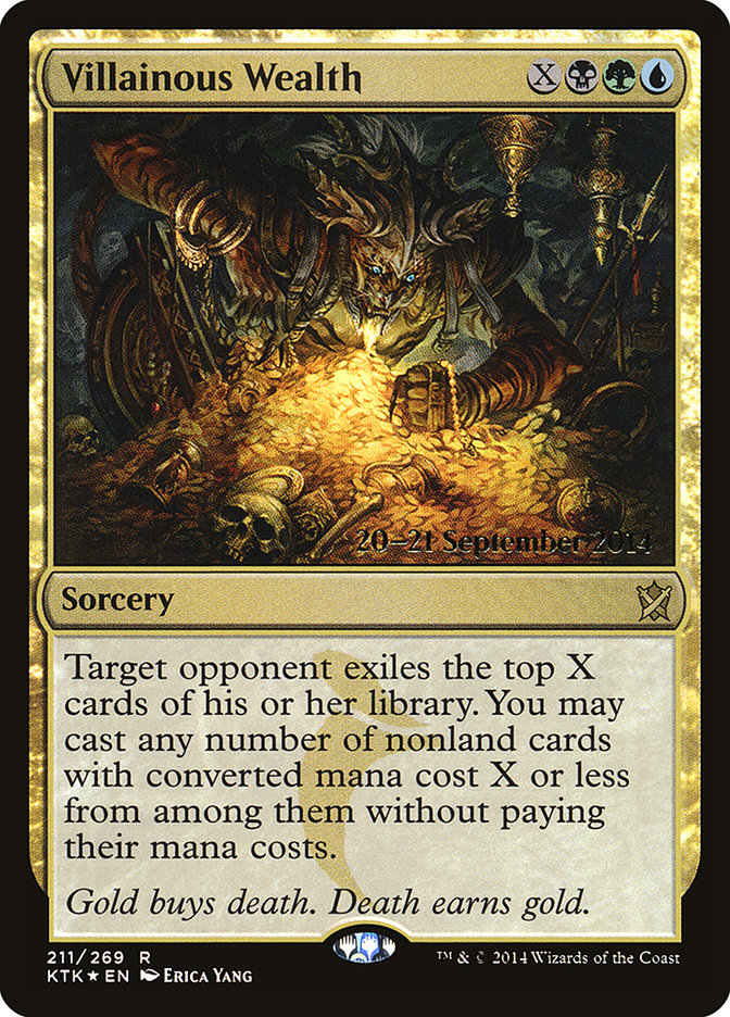 Villainous Wealth [Khans of Tarkir Prerelease Promos] - The Mythic Store | 24h Order Processing