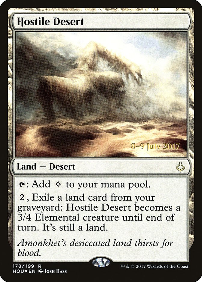 Hostile Desert [Hour of Devastation Prerelease Promos] - The Mythic Store | 24h Order Processing