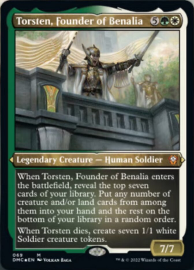 Torsten, Founder of Benalia (Foil Etched) [Dominaria United Commander] - The Mythic Store | 24h Order Processing