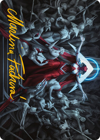 Elesh Norn, Mother of Machines Art Card (Gold-Stamped Signature) [Phyrexia: All Will Be One Art Series] - The Mythic Store | 24h Order Processing