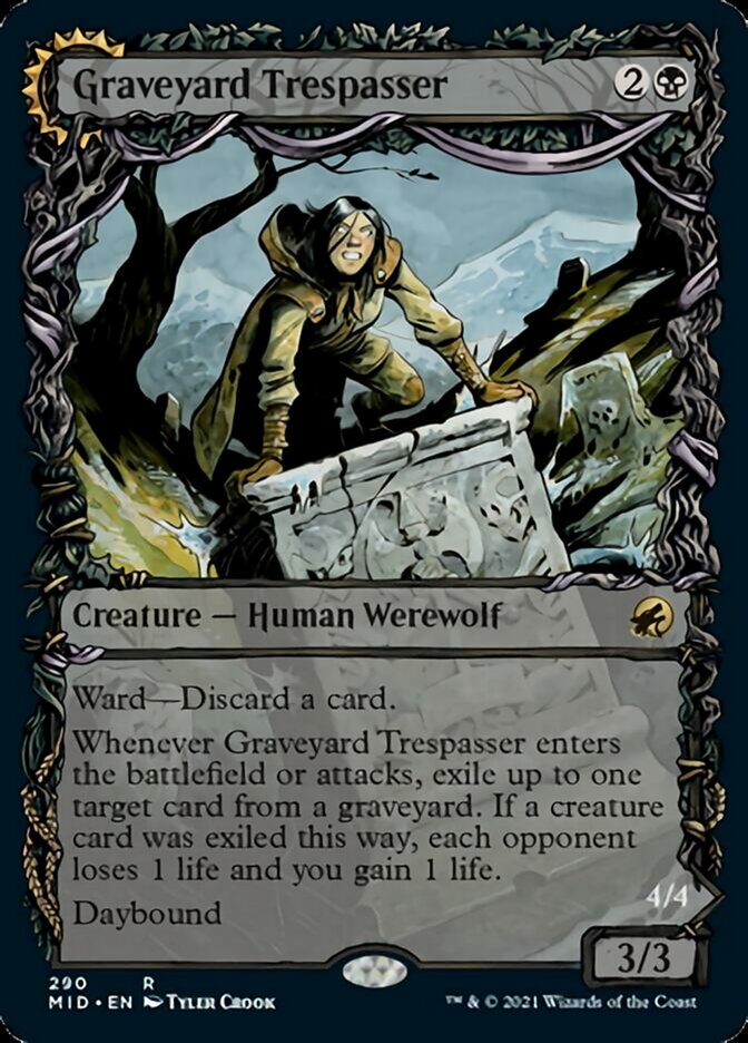 Graveyard Trespasser // Graveyard Glutton (Showcase Equinox) [Innistrad: Midnight Hunt] - The Mythic Store | 24h Order Processing