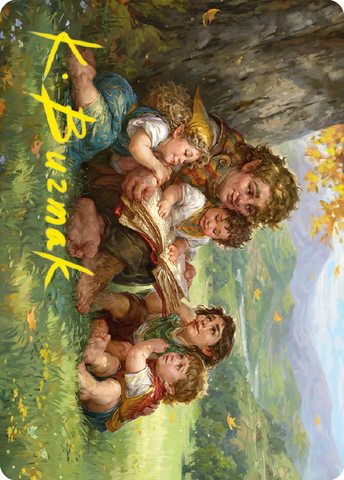 Samwise Gamgee Art Card (19/81) (Gold-Stamped Signature) [The Lord of the Rings: Tales of Middle-earth Art Series] - The Mythic Store | 24h Order Processing