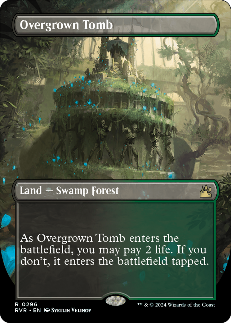 Overgrown Tomb (Borderless) [Ravnica Remastered] - The Mythic Store | 24h Order Processing