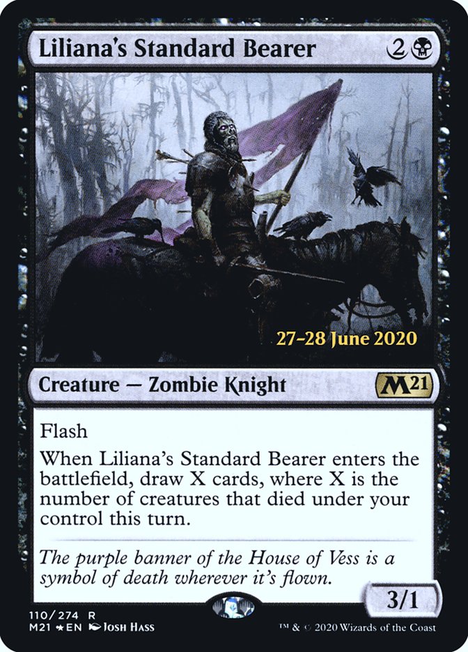 Liliana's Standard Bearer [Core Set 2021 Prerelease Promos] - The Mythic Store | 24h Order Processing