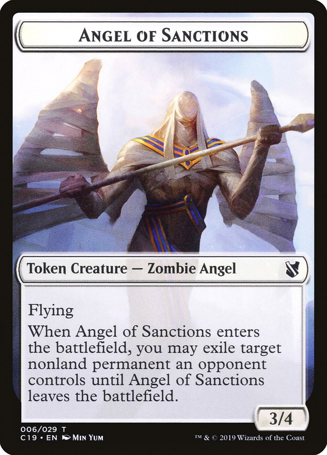 Angel of Sanctions Token [Commander 2019 Tokens] - The Mythic Store | 24h Order Processing
