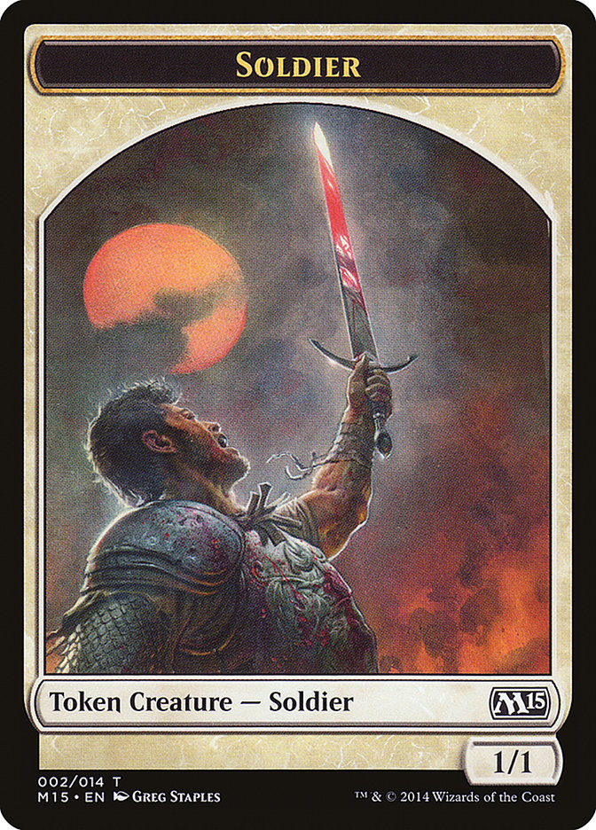 Soldier Token [Magic 2015 Tokens] - The Mythic Store | 24h Order Processing