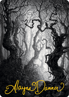 Forest 2 Art Card (Gold-Stamped Signature) [Innistrad: Midnight Hunt Art Series] - The Mythic Store | 24h Order Processing