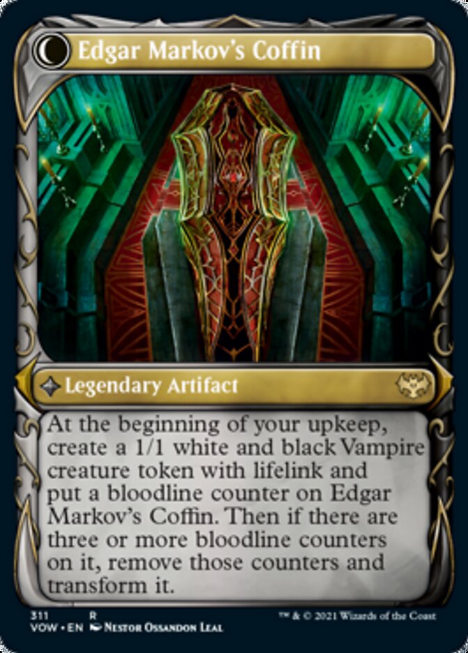 Edgar, Charmed Groom // Edgar Markov's Coffin (Showcase Fang Frame) [Innistrad: Crimson Vow] - The Mythic Store | 24h Order Processing