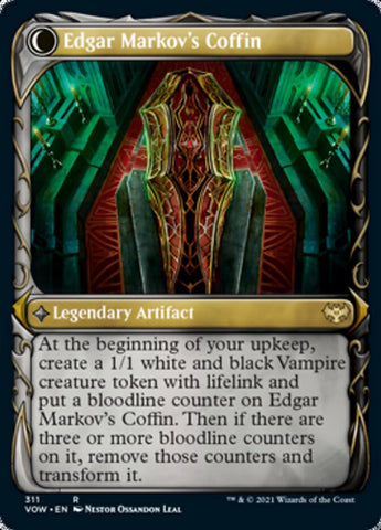Edgar, Charmed Groom // Edgar Markov's Coffin (Showcase Fang Frame) [Innistrad: Crimson Vow] - The Mythic Store | 24h Order Processing