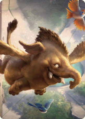 Lulu, Loyal Hollyphant Art Card (18) [Commander Legends: Battle for Baldur's Gate Art Series] - The Mythic Store | 24h Order Processing