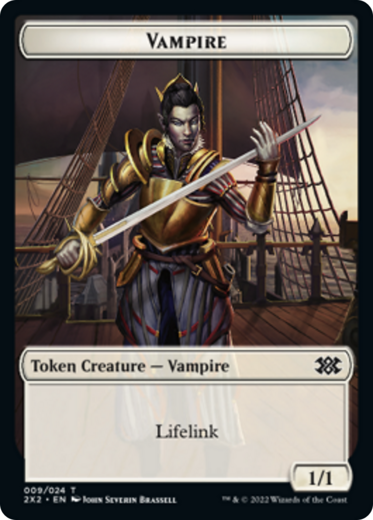 Elemental // Vampire Double-Sided Token [Double Masters 2022 Tokens] - The Mythic Store | 24h Order Processing