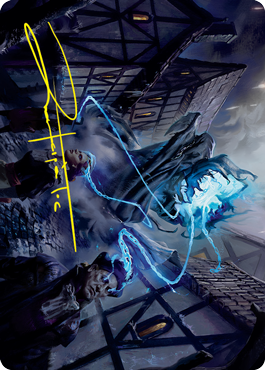 Dreamshackle Geist Art Card (Gold-Stamped Signature) [Innistrad: Crimson Vow Art Series] - The Mythic Store | 24h Order Processing