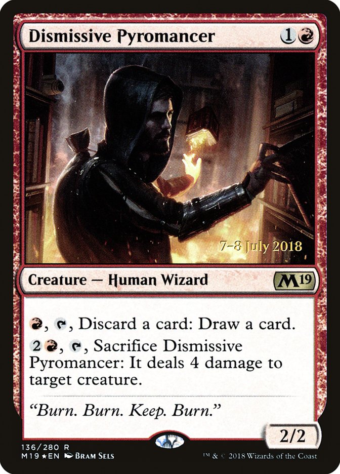 Dismissive Pyromancer [Core Set 2019 Prerelease Promos] - The Mythic Store | 24h Order Processing