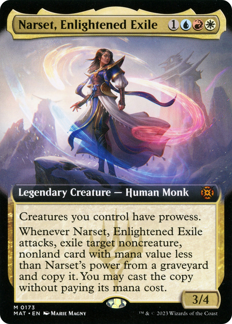 Narset, Enlightened Exile (Extended Art) [March of the Machine: The Aftermath] - The Mythic Store | 24h Order Processing