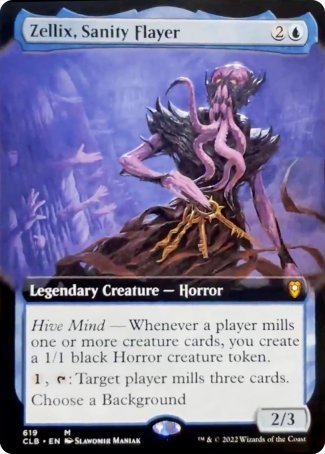 Zellix, Sanity Flayer (Extended Art) [Commander Legends: Battle for Baldur's Gate] - The Mythic Store | 24h Order Processing