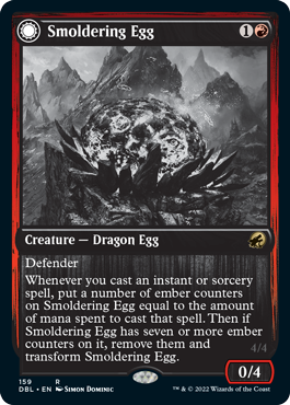 Smoldering Egg // Ashmouth Dragon [Innistrad: Double Feature] - The Mythic Store | 24h Order Processing