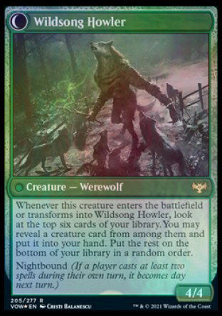 Howlpack Piper // Wildsong Howler [Innistrad: Crimson Vow Prerelease Promos] - The Mythic Store | 24h Order Processing