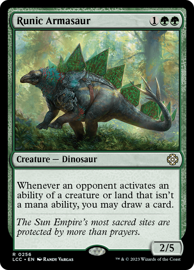 Runic Armasaur [The Lost Caverns of Ixalan Commander] - The Mythic Store | 24h Order Processing