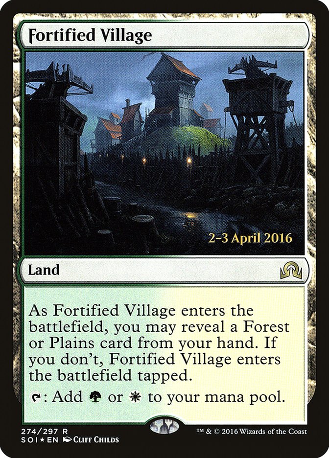 Fortified Village [Shadows over Innistrad Prerelease Promos] - The Mythic Store | 24h Order Processing