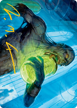 Larder Zombie Art Card (Gold-Stamped Signature) [Innistrad: Midnight Hunt Art Series] - The Mythic Store | 24h Order Processing