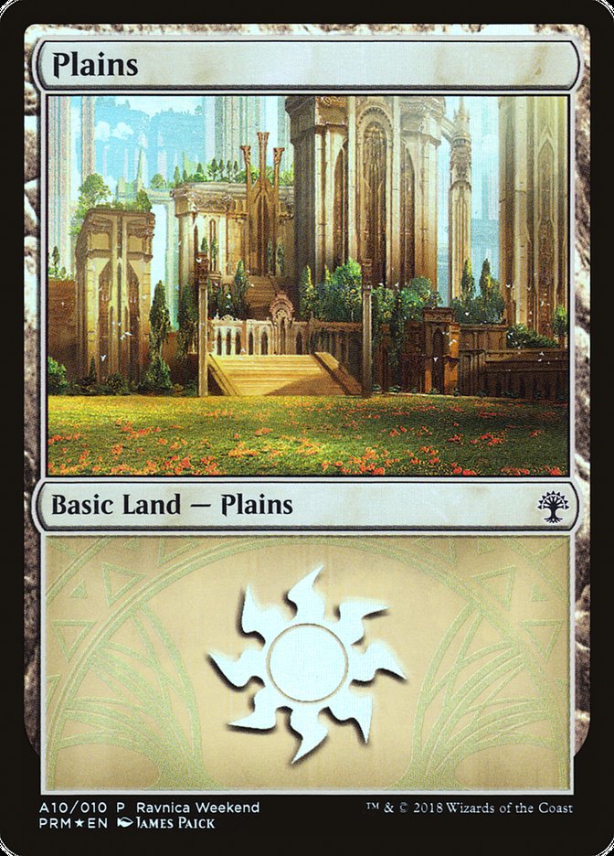 Plains (A10) [Ravnica Allegiance Ravnica Weekend] - The Mythic Store | 24h Order Processing