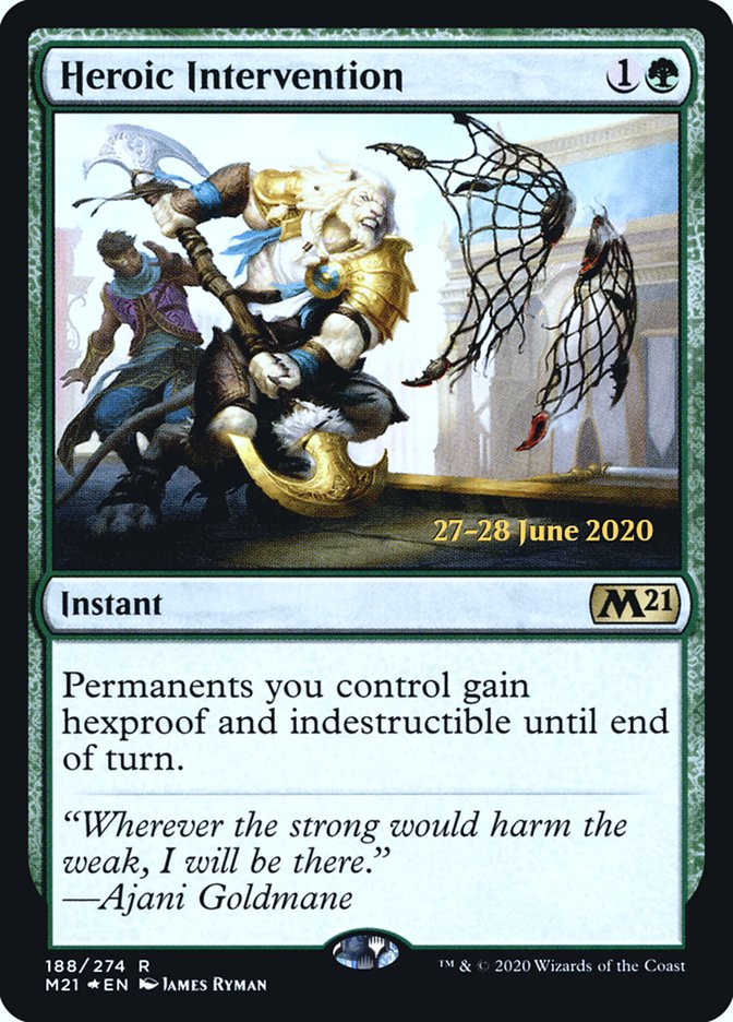 Heroic Intervention [Core Set 2021 Prerelease Promos] - The Mythic Store | 24h Order Processing