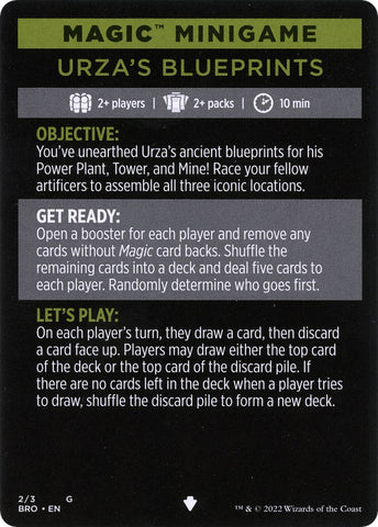 Urza's Blueprints (Magic Minigame) [The Brothers' War Minigame] - The Mythic Store | 24h Order Processing