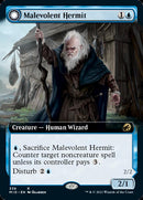 Malevolent Hermit // Benevolent Geist (Extended Art) [Innistrad: Midnight Hunt] - The Mythic Store | 24h Order Processing