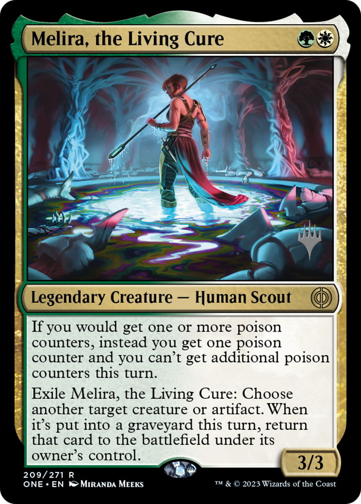 Melira, the Living Cure (Promo Pack) [Phyrexia: All Will Be One Promos] - The Mythic Store | 24h Order Processing