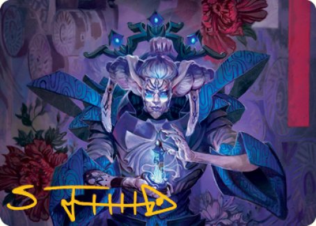 Tameshi, Reality Architect 1 Art Card (Gold-Stamped Signature) [Kamigawa: Neon Dynasty Art Series] - The Mythic Store | 24h Order Processing