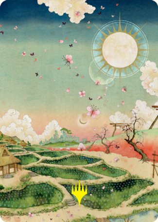 Plains 1 Art Card (Gold-Stamped Signature) [Kamigawa: Neon Dynasty Art Series] - The Mythic Store | 24h Order Processing