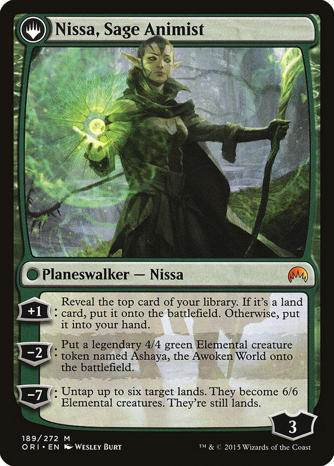 Nissa, Vastwood Seer // Nissa, Sage Animist [Magic Origins] - The Mythic Store | 24h Order Processing