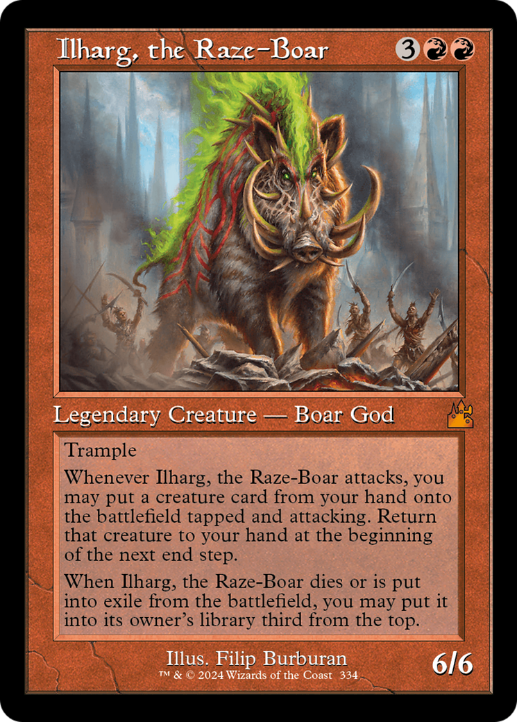 Ilharg, the Raze-Boar (Retro Frame) [Ravnica Remastered] - The Mythic Store | 24h Order Processing