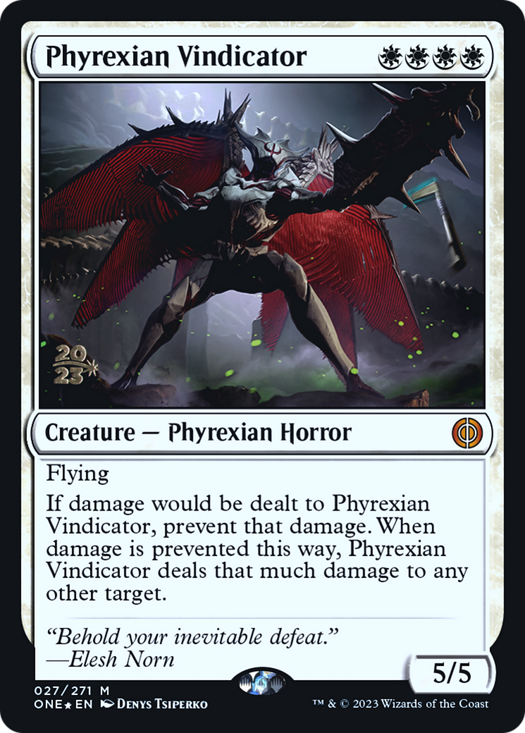 Phyrexian Vindicator [Phyrexia: All Will Be One Prerelease Promos] - The Mythic Store | 24h Order Processing