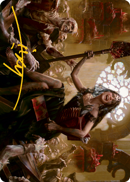 Gisa, Glorious Resurrector Art Card (Gold-Stamped Signature) [Innistrad: Midnight Hunt Art Series] - The Mythic Store | 24h Order Processing