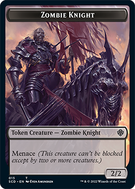 Zombie // Zombie Knight Double-Sided Token [Starter Commander Decks] - The Mythic Store | 24h Order Processing