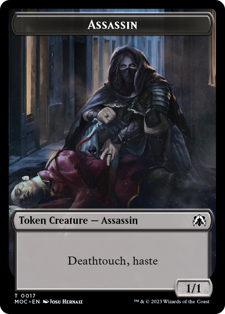 Assassin // Knight (10) Double-Sided Token [March of the Machine Commander Tokens] - The Mythic Store | 24h Order Processing