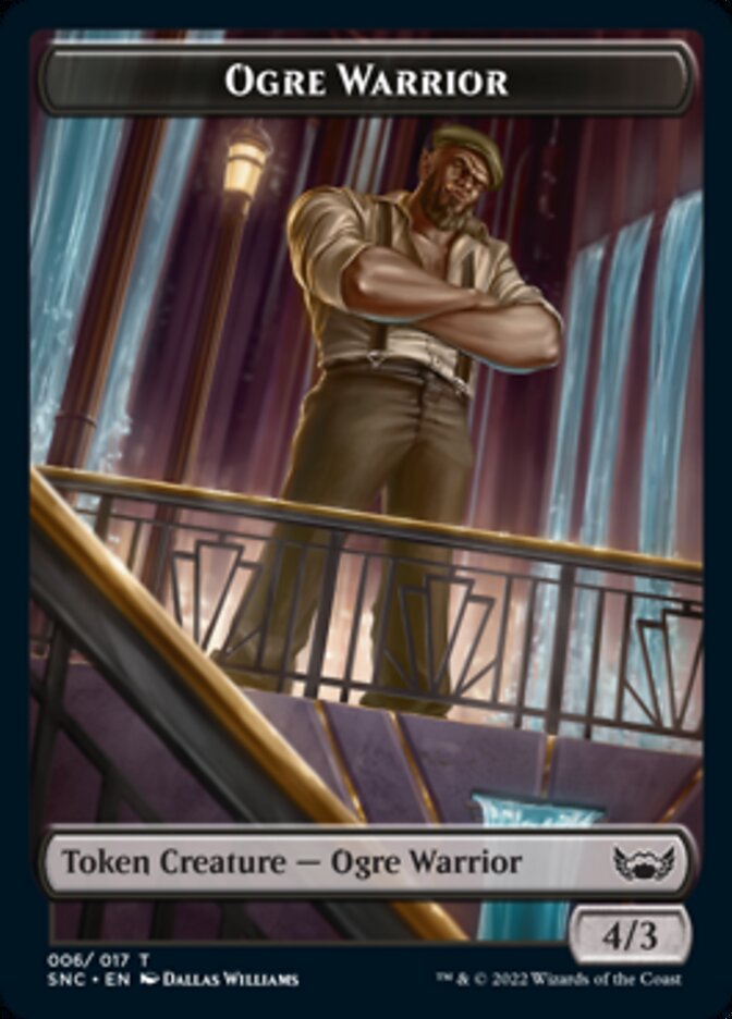 Ogre Warrior // Rhino Warrior Double-Sided Token [Streets of New Capenna Tokens] - The Mythic Store | 24h Order Processing