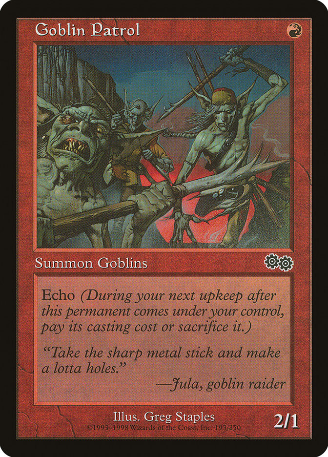 Goblin Patrol [Urza's Saga] - The Mythic Store | 24h Order Processing