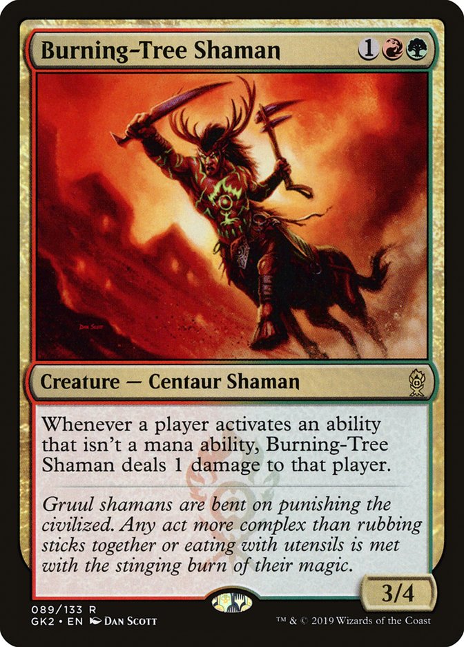 Burning-Tree Shaman [Ravnica Allegiance Guild Kit] - The Mythic Store | 24h Order Processing