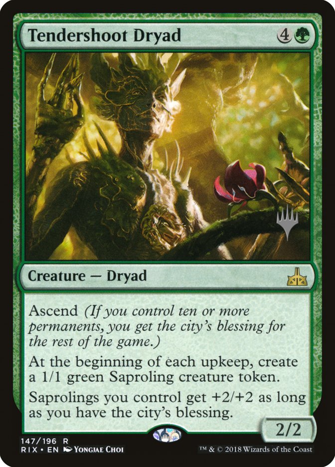 Tendershoot Dryad (Promo Pack) [Rivals of Ixalan Promos] - The Mythic Store | 24h Order Processing