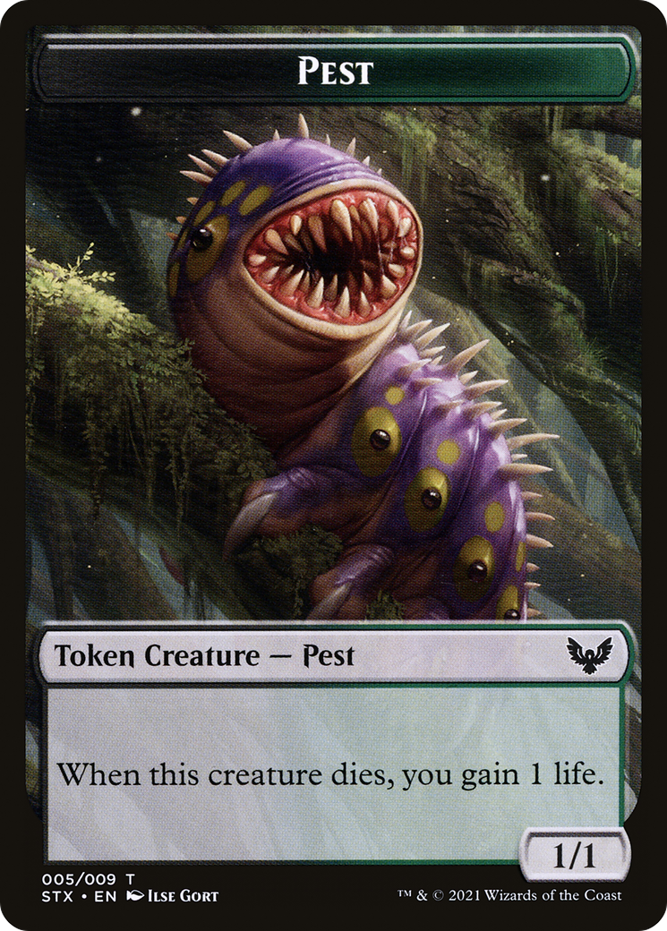 Pest // Jace, Telepath Unbound Emblem Double-Sided Token [Secret Lair: From Cute to Brute Tokens] - The Mythic Store | 24h Order Processing