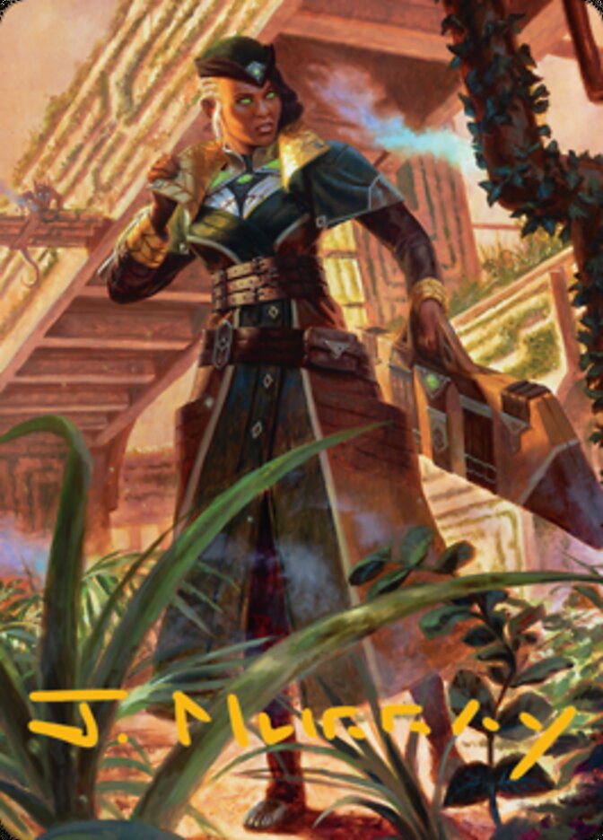 Vivien on the Hunt Art Card (Gold-Stamped Signature) [Streets of New Capenna Art Series] - The Mythic Store | 24h Order Processing
