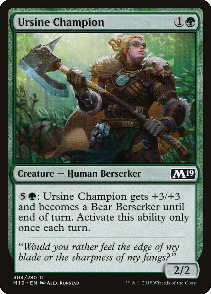 Ursine Champion [Core Set 2019] - The Mythic Store | 24h Order Processing