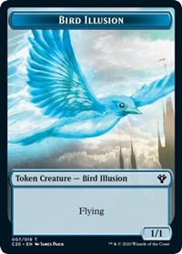 Bird Illusion // Beast (011) Double-Sided Token [Commander 2020 Tokens] - The Mythic Store | 24h Order Processing