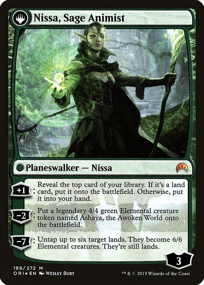 Nissa, Vastwood Seer // Nissa, Sage Animist [Magic Origins Prerelease Promos] - The Mythic Store | 24h Order Processing