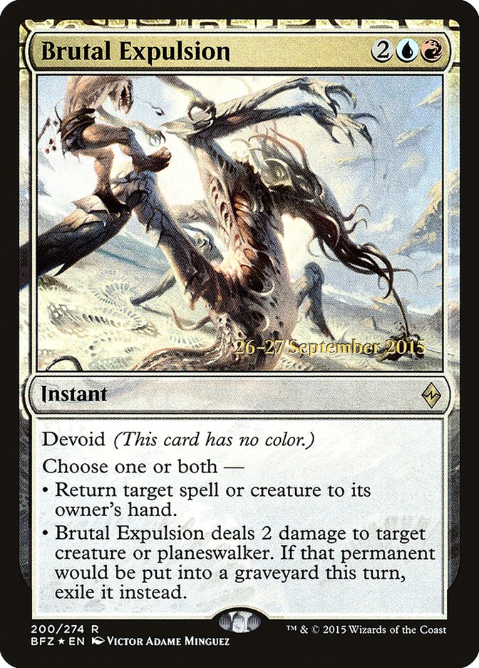 Brutal Expulsion [Battle for Zendikar Prerelease Promos] - The Mythic Store | 24h Order Processing