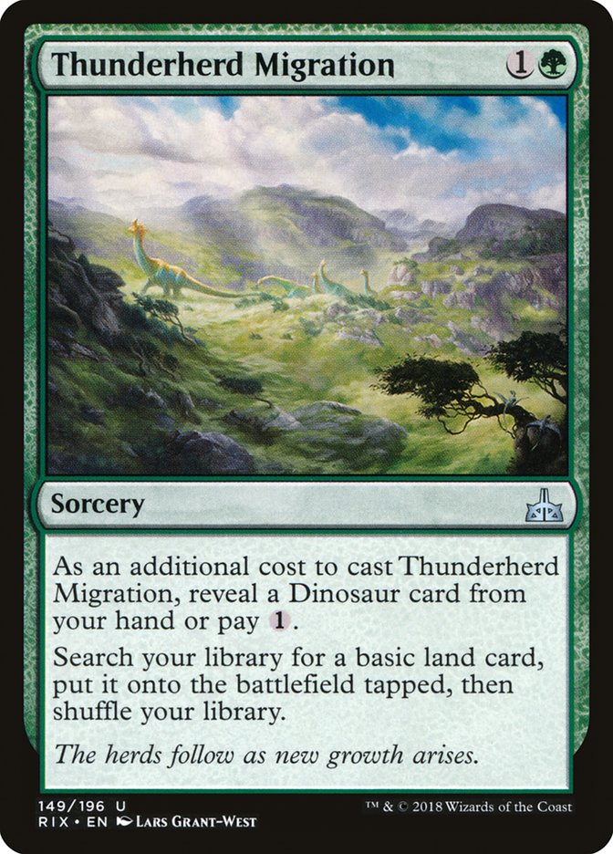 Thunderherd Migration [Rivals of Ixalan] - The Mythic Store | 24h Order Processing