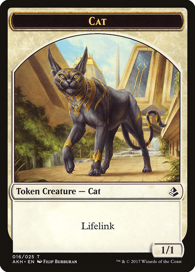 Resilient Khenra // Cat Double-Sided Token [Hour of Devastation Tokens] - The Mythic Store | 24h Order Processing